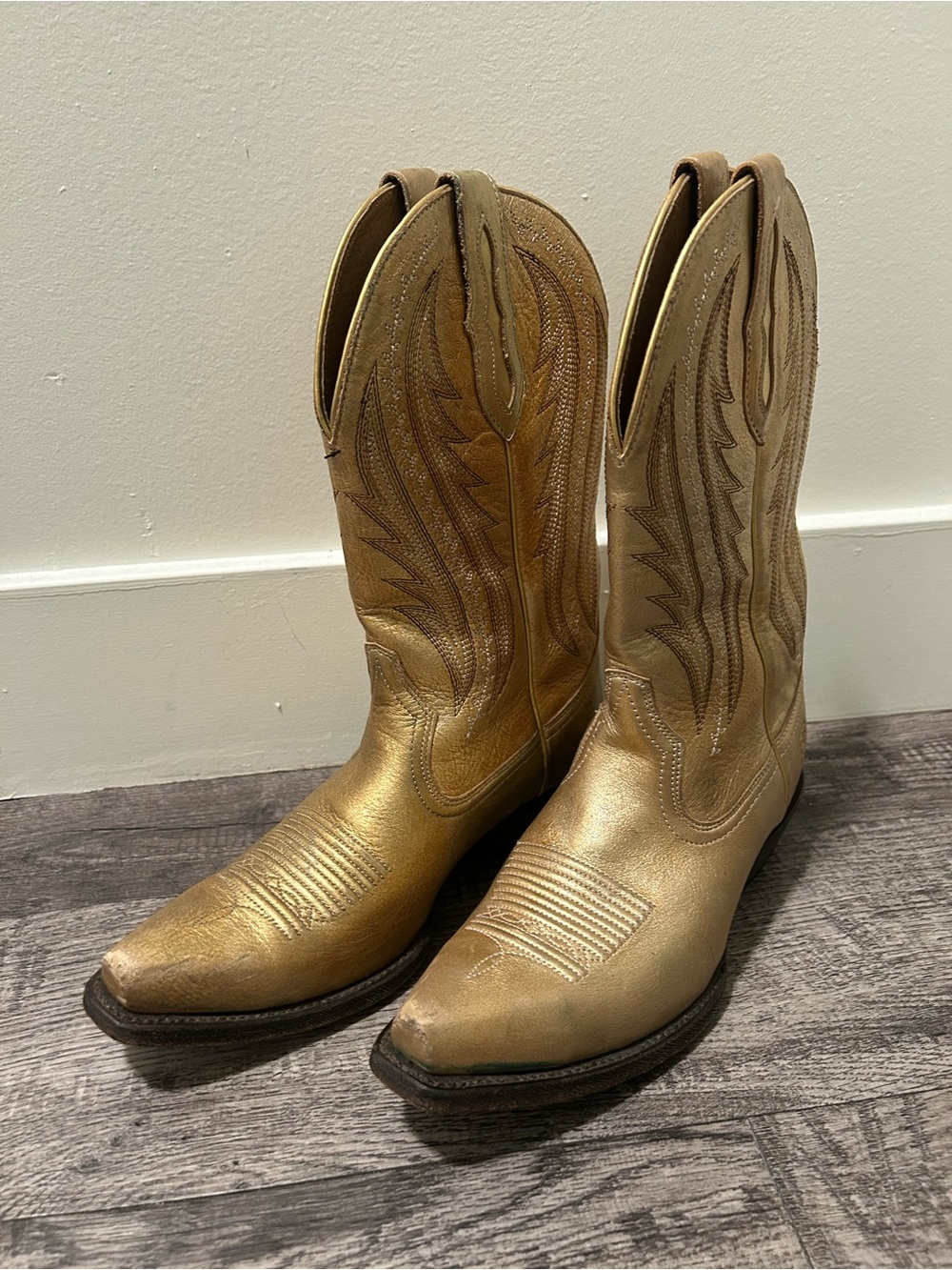 Ariat Metallic Gold Western Cowboy Boots